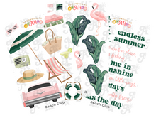 Load image into Gallery viewer, Beach Club Sticker Sheet Set