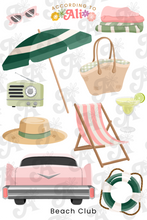Load image into Gallery viewer, Beach Club Sticker Sheet Set