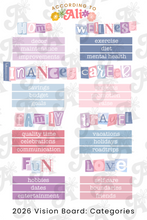 Load image into Gallery viewer, 2026 Vision Board Sticker Sheet Collection