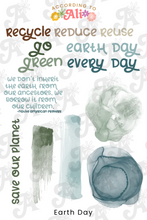 Load image into Gallery viewer, Earth Day Sticker Sheet Set