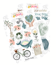 Load image into Gallery viewer, Earth Day Sticker Sheet Set