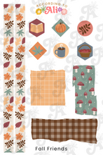 Load image into Gallery viewer, Fall Friends Sticker Sheet Set