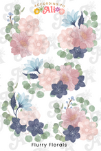 Load image into Gallery viewer, Flurry Florals Sticker Sheet Set
