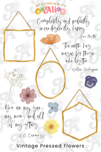Load image into Gallery viewer, Vintage Pressed Flowers Sticker Sheet