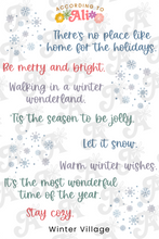 Load image into Gallery viewer, Winter Village Sticker Sheet Set