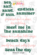 Load image into Gallery viewer, Beach Club Sticker Sheet Set
