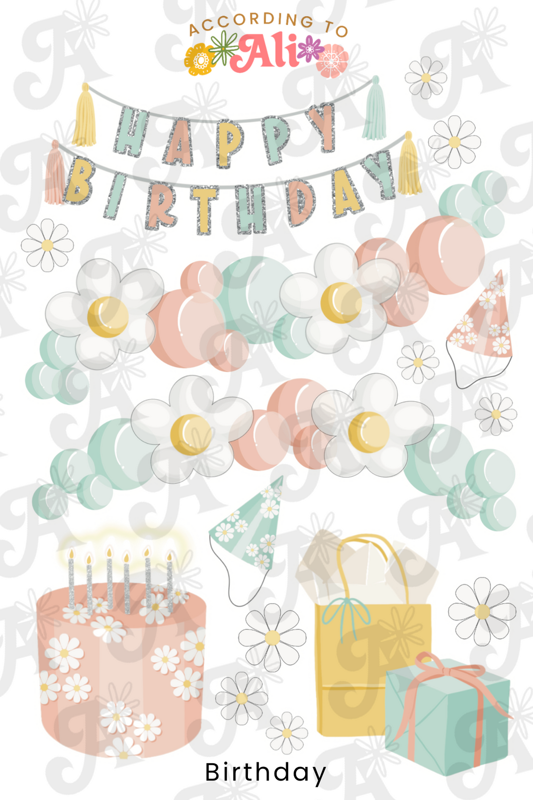 Birthday Sticker Sheet