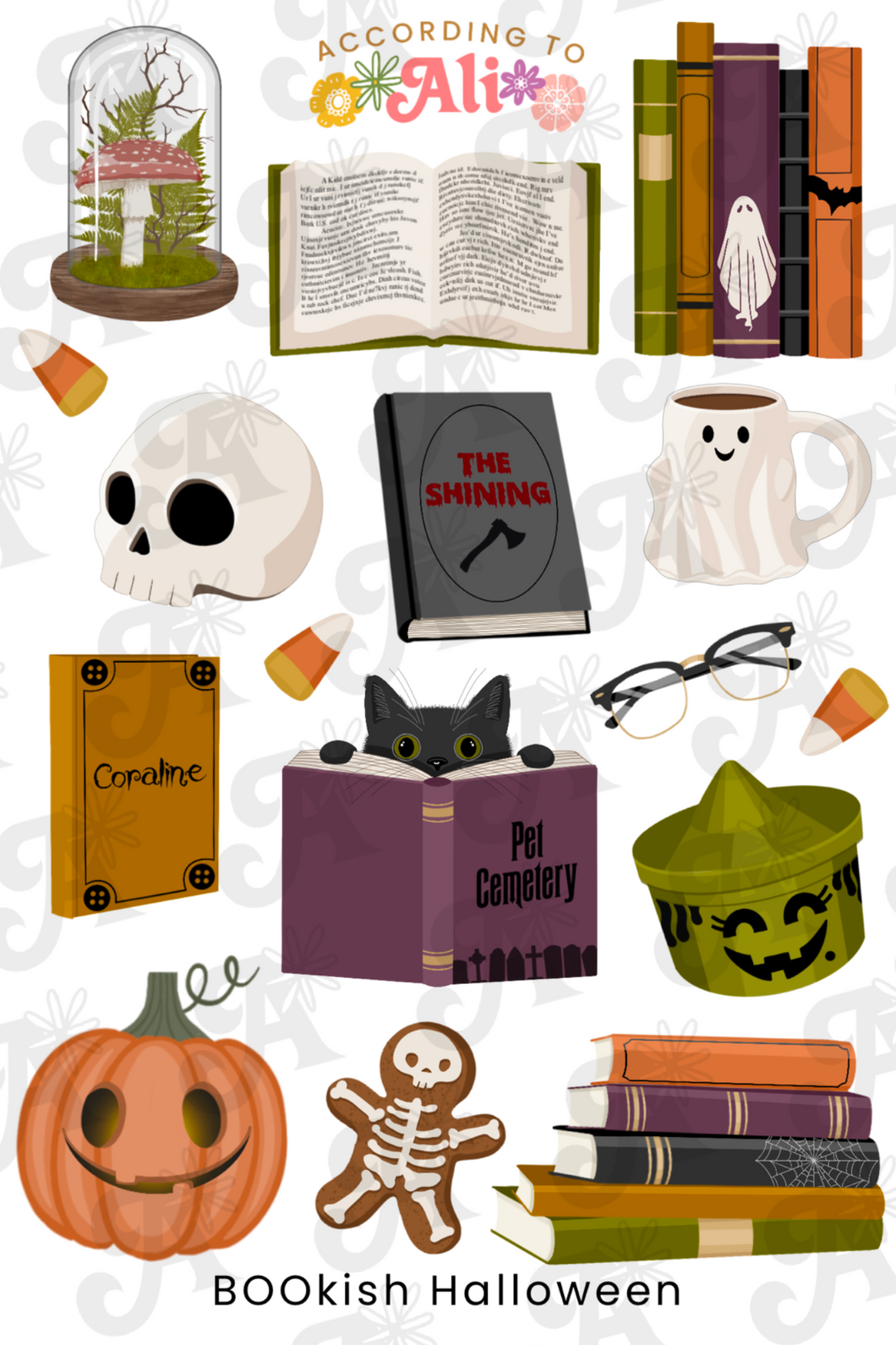 BOOkish Halloween Sticker Sheet