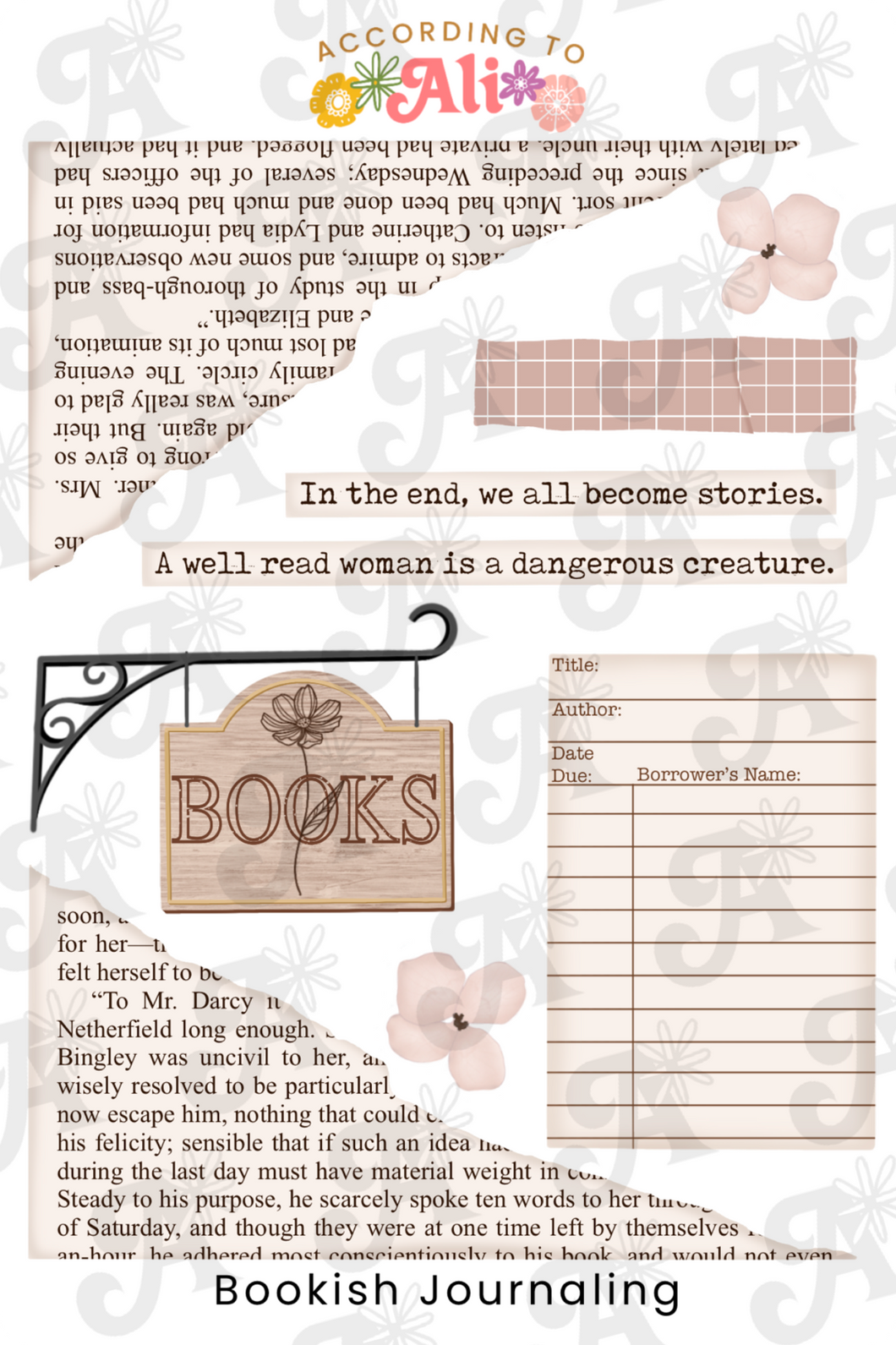 Bookish Journaling Sticker Sheet