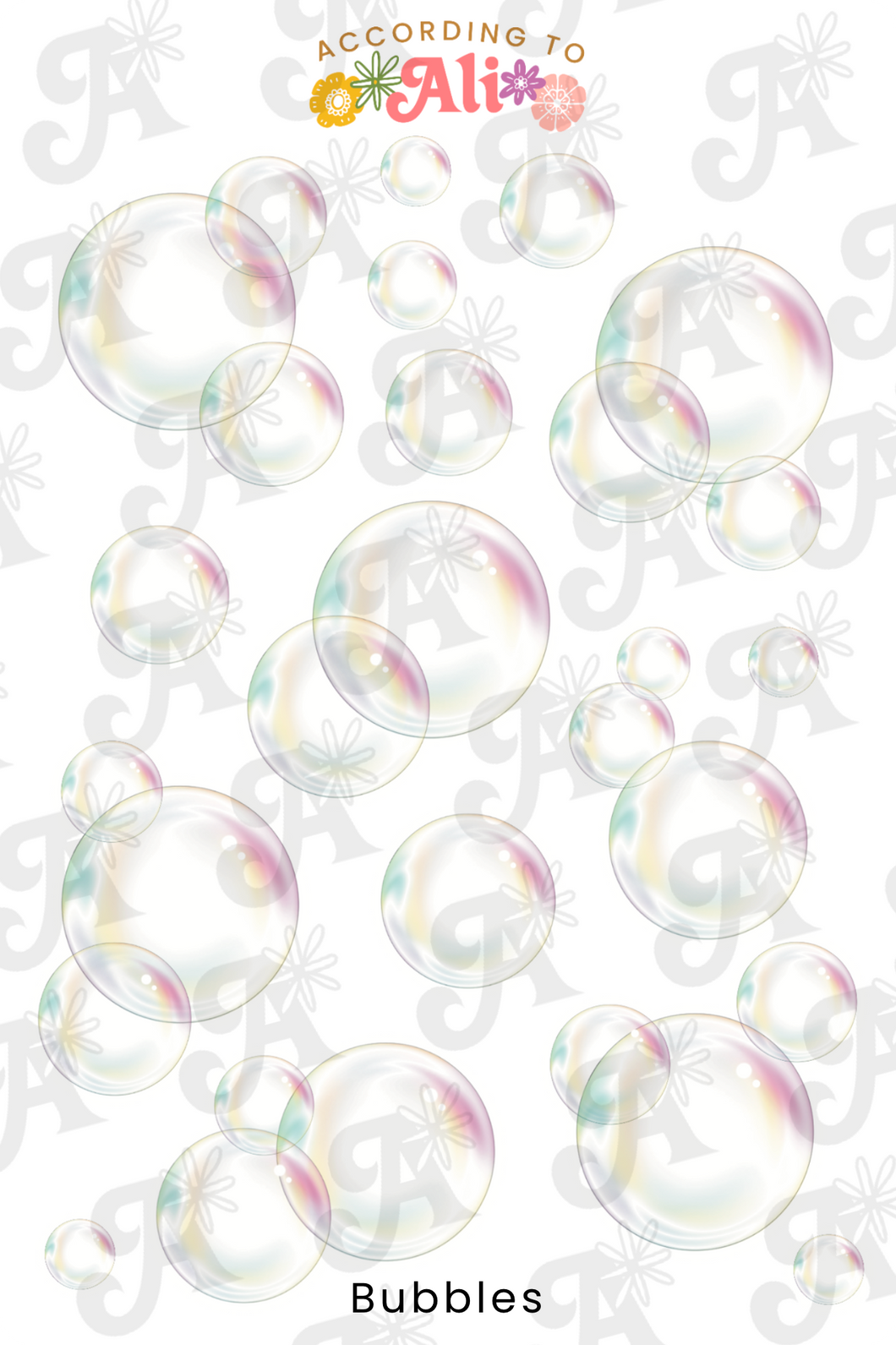 Bubbles Sticker Sheet