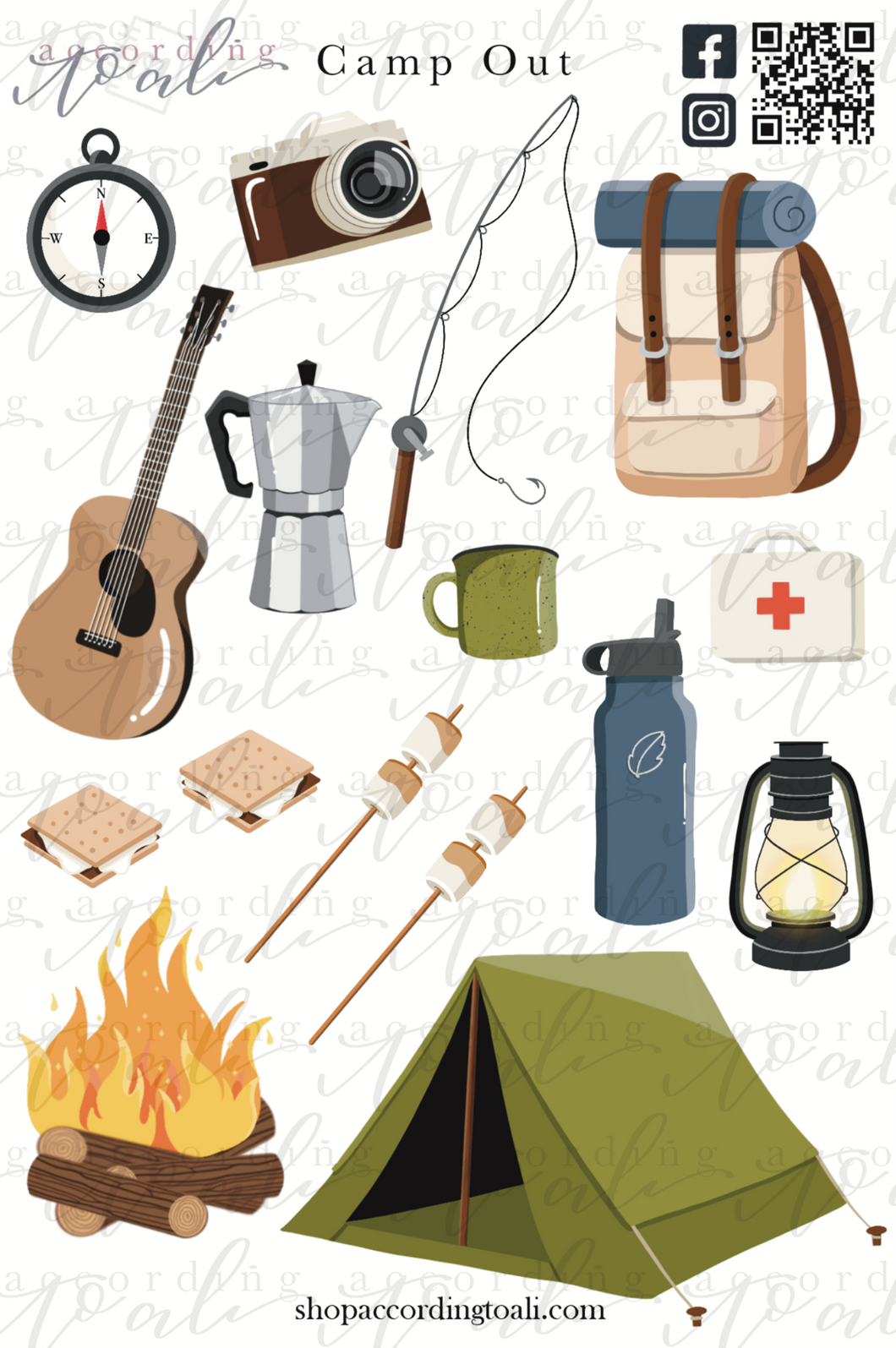 Camp Out Sticker Sheet