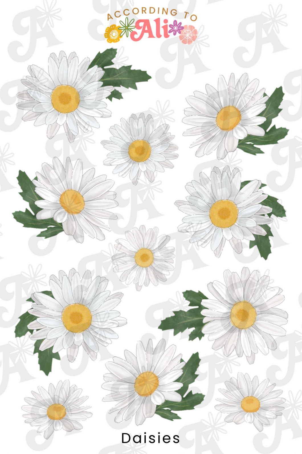 Daisies Sticker Sheet