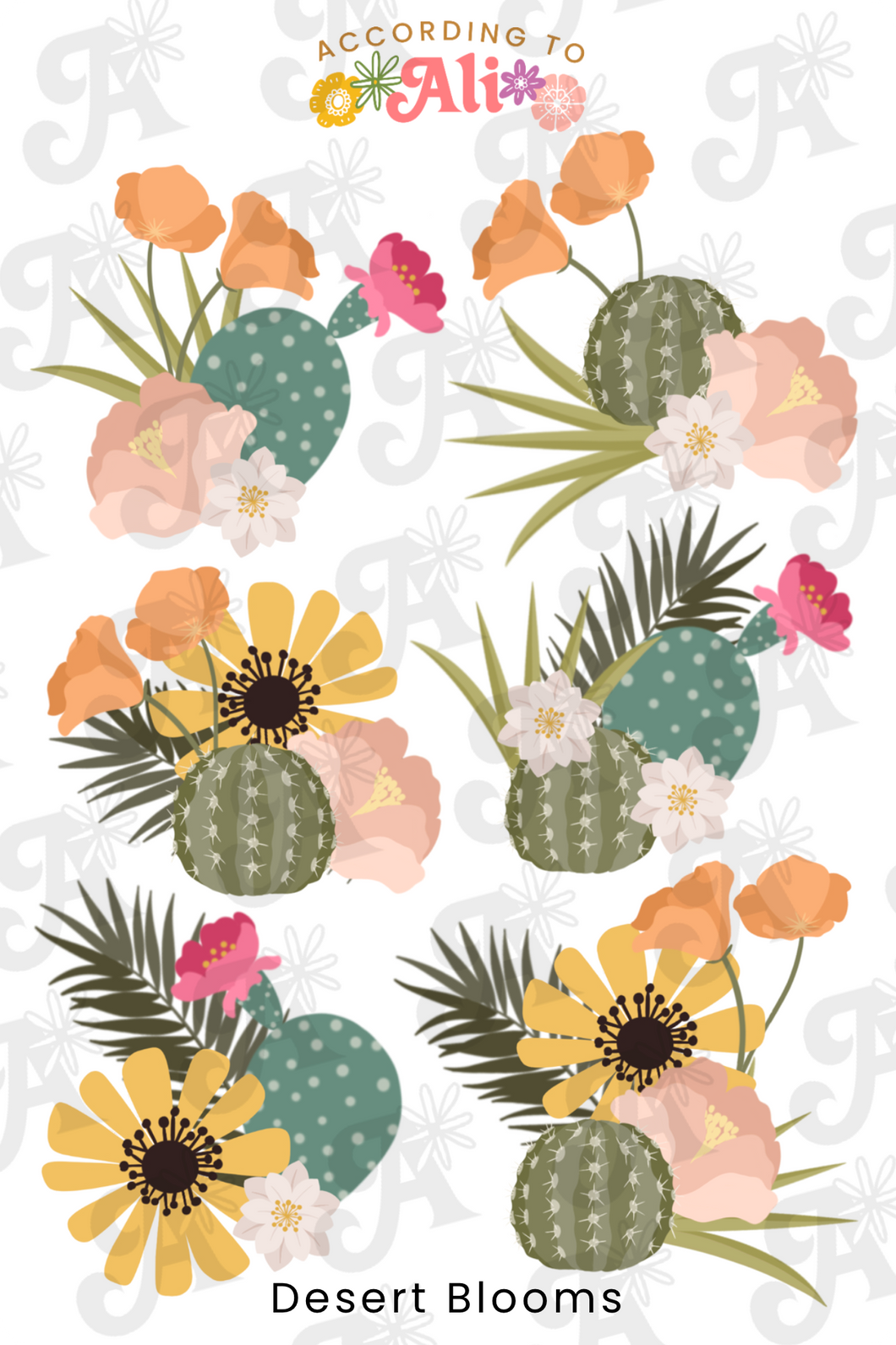 Desert Blooms Sticker Sheet