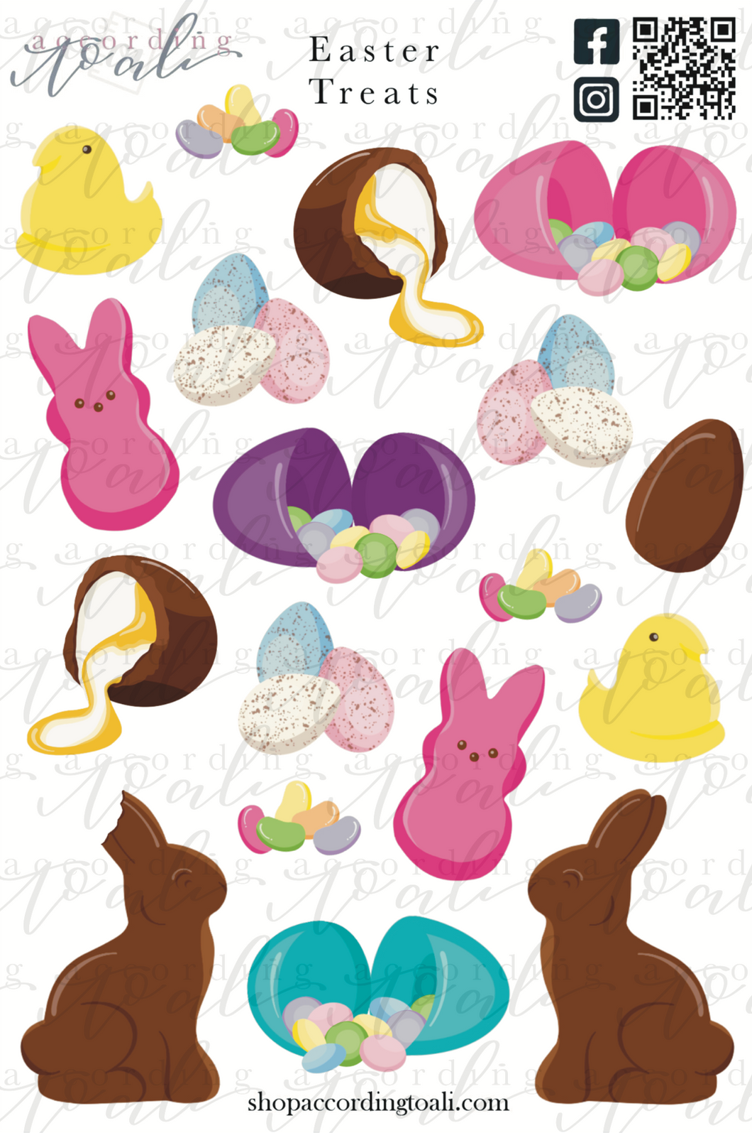 Easter Treats Sticker Sheet