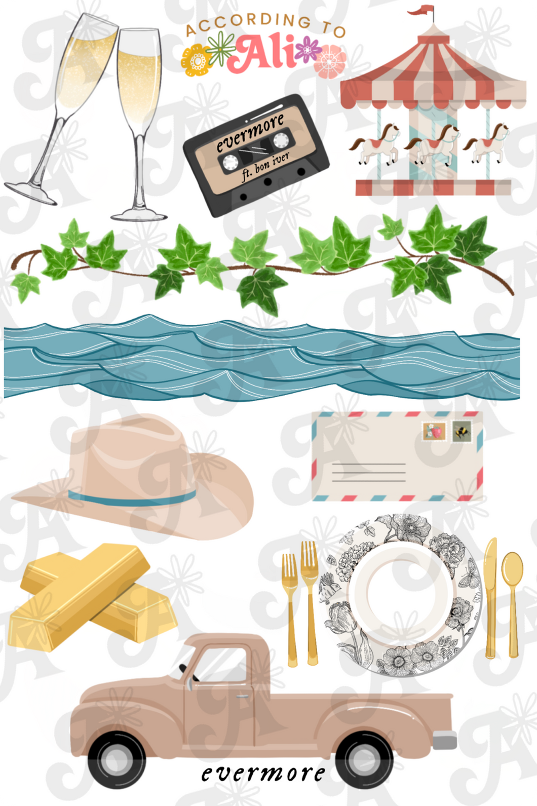 Evermore Sticker Sheet