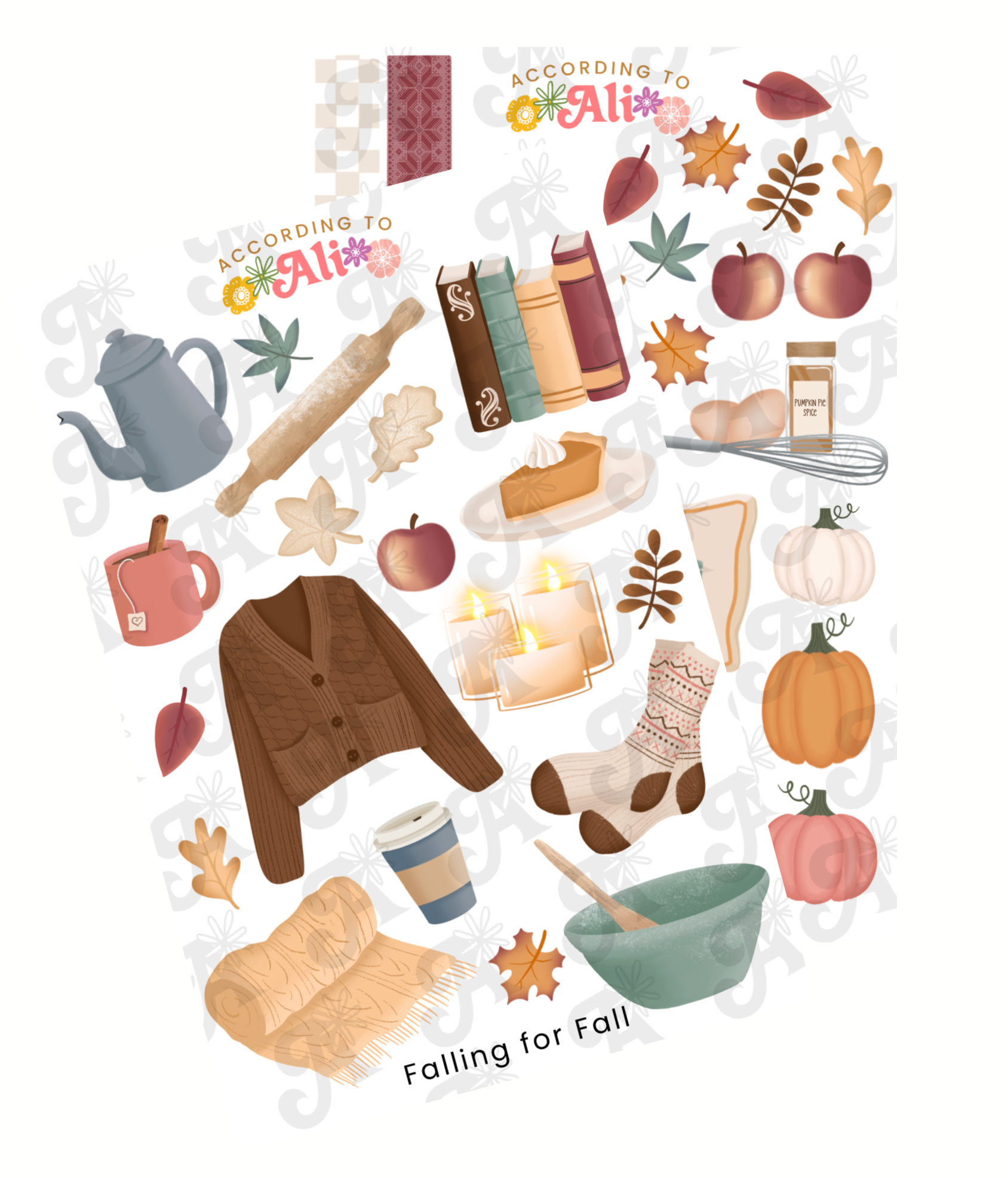 Falling Load Stickers Falling for Fall Sticker Sheet Set – according to ali