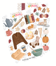 Load image into Gallery viewer, Falling for Fall Sticker Sheet Set
