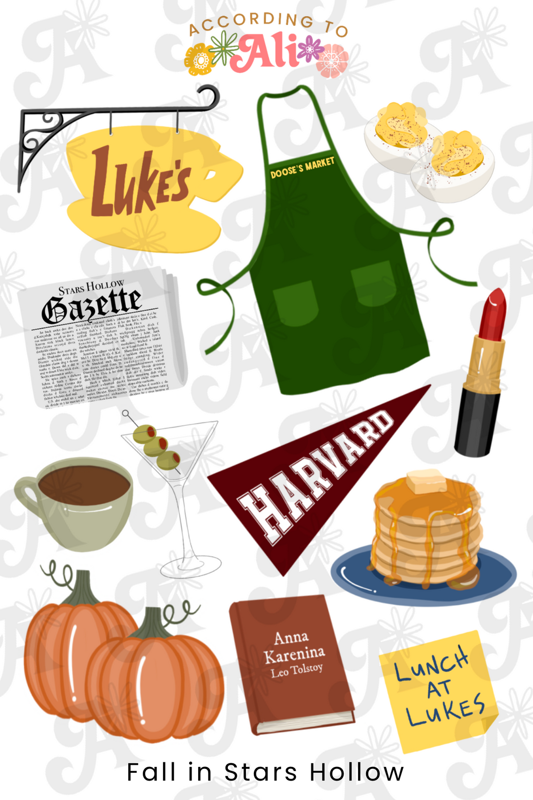 Fall in Stars Hollow Sticker Sheet