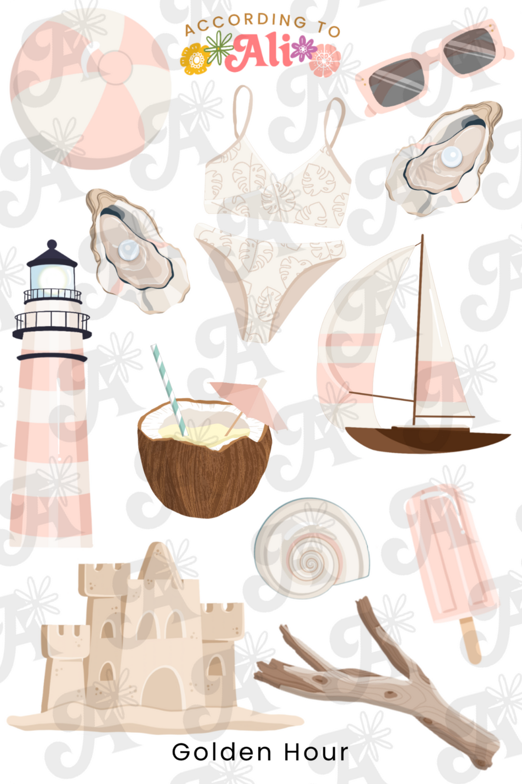 Golden Hour Sticker Sheet