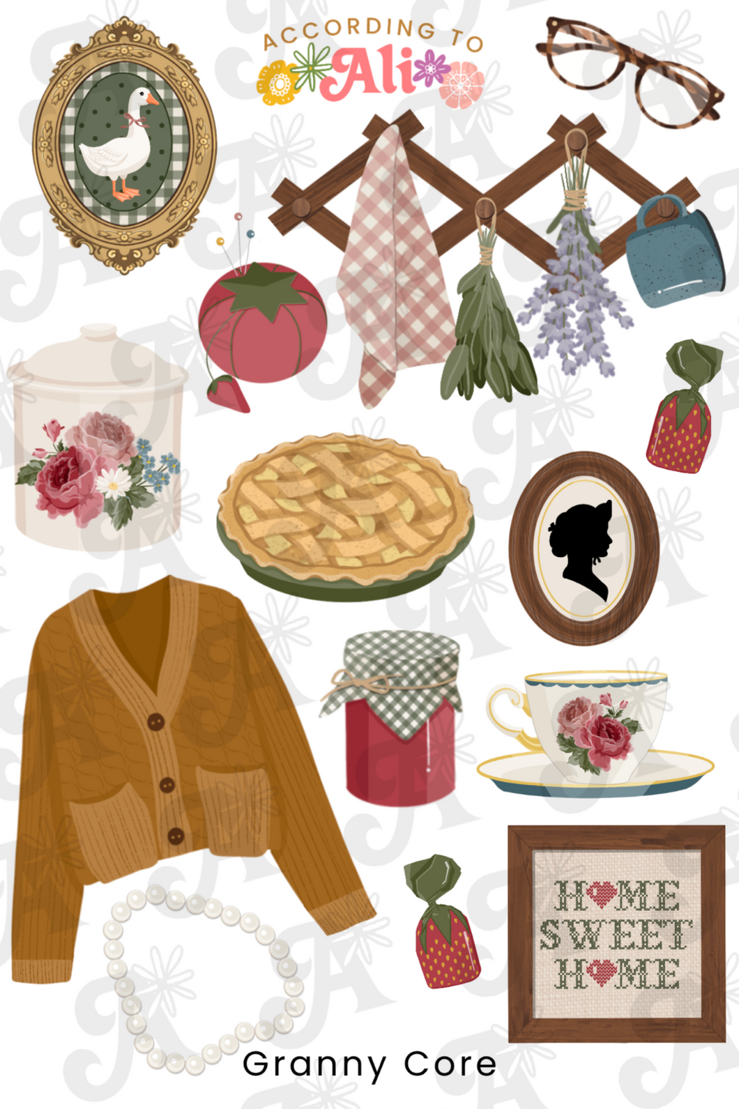 Granny Core Sticker Sheet
