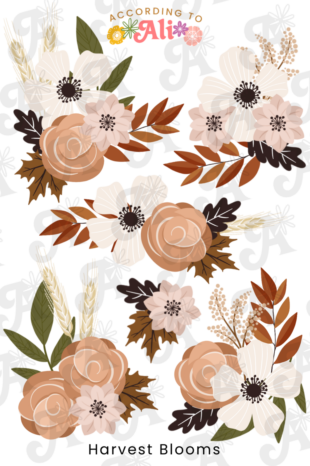 Harvest Blooms Sticker Sheet