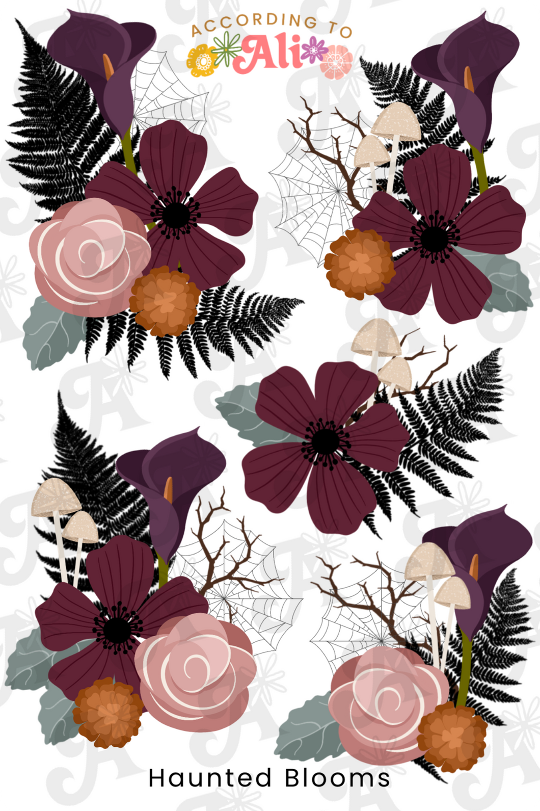 Haunted Blooms Sticker Sheet