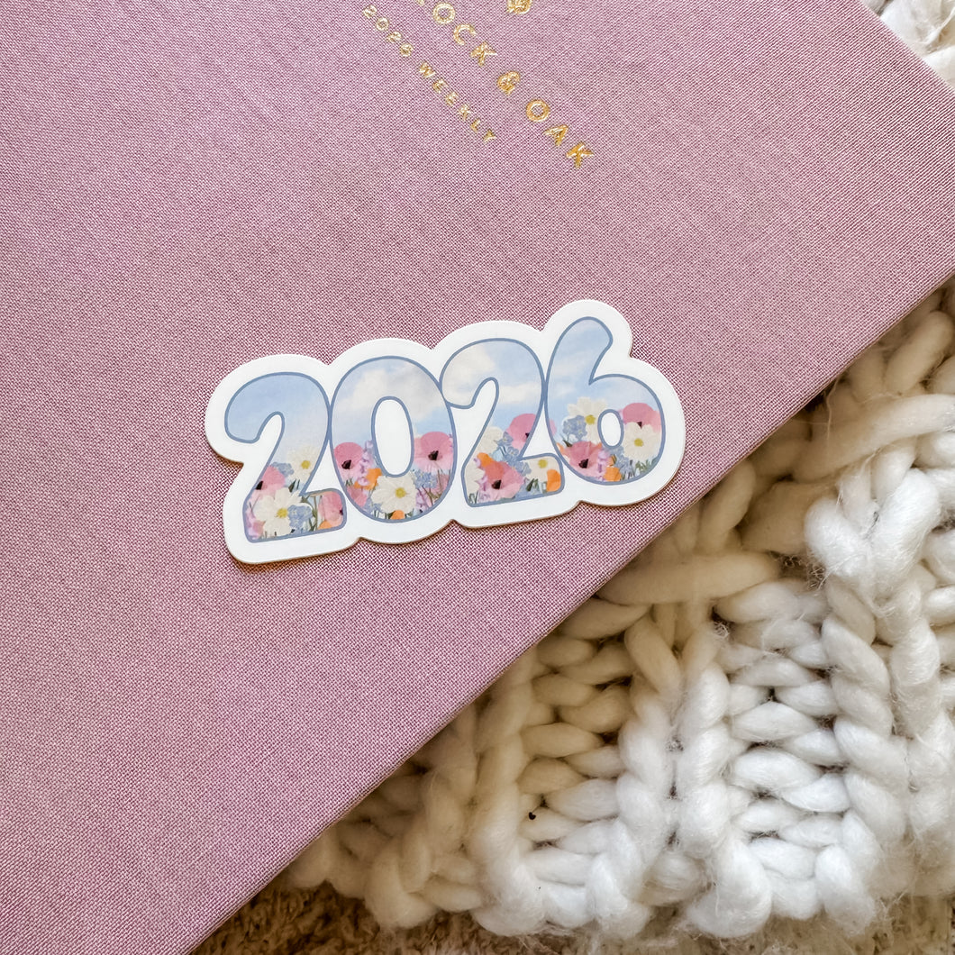 2026 Vision Board Waterproof Vinyl Sticker