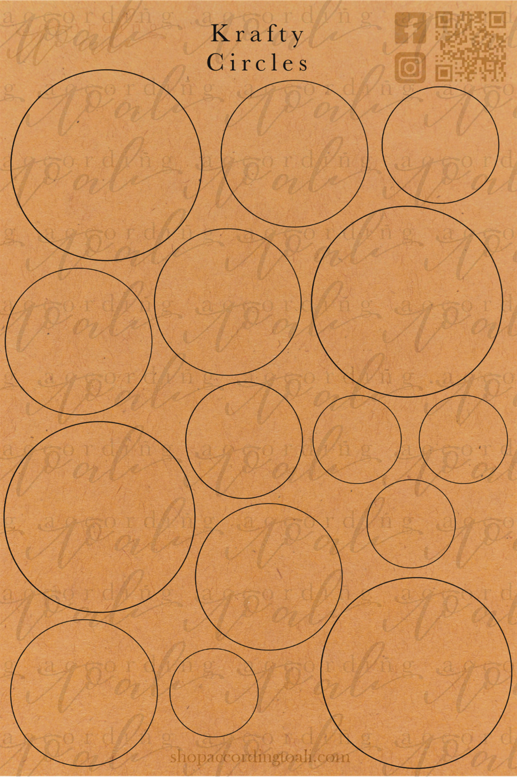 Krafty Circles Sticker Sheet