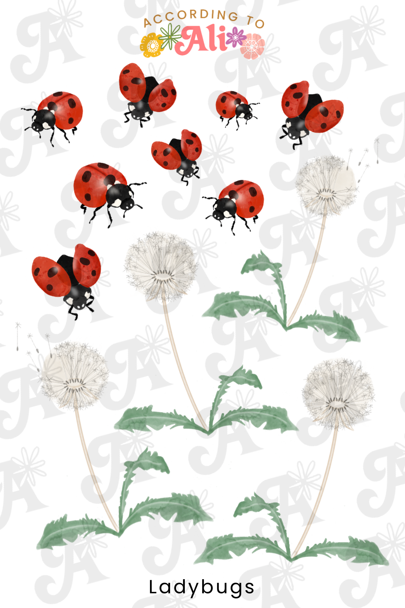 Ladybugs Sticker Sheet – according to ali