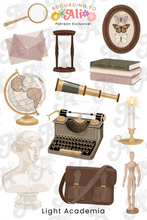 Load image into Gallery viewer, Light Academia Sticker Sheet Set
