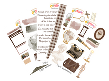 Load image into Gallery viewer, Light Academia Sticker Sheet Set
