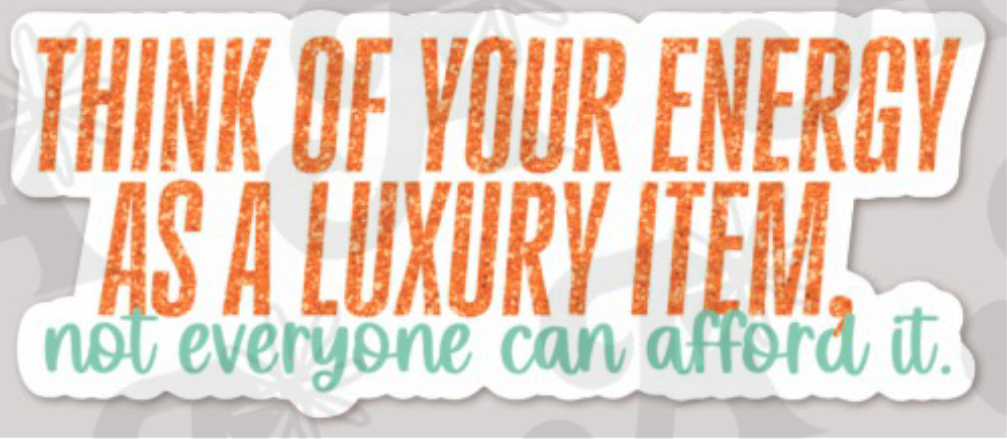 Expensive Energy Die Cut Vinyl Stickers