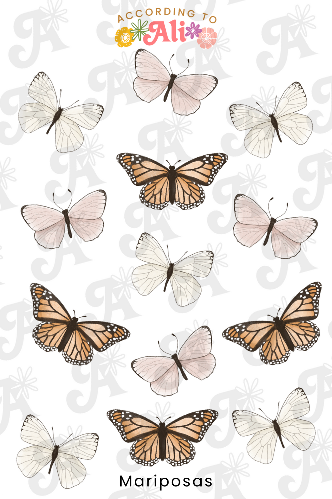 Mariposas Sticker Sheet