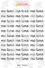 Load image into Gallery viewer, Me Time Word Sticker Sheet
