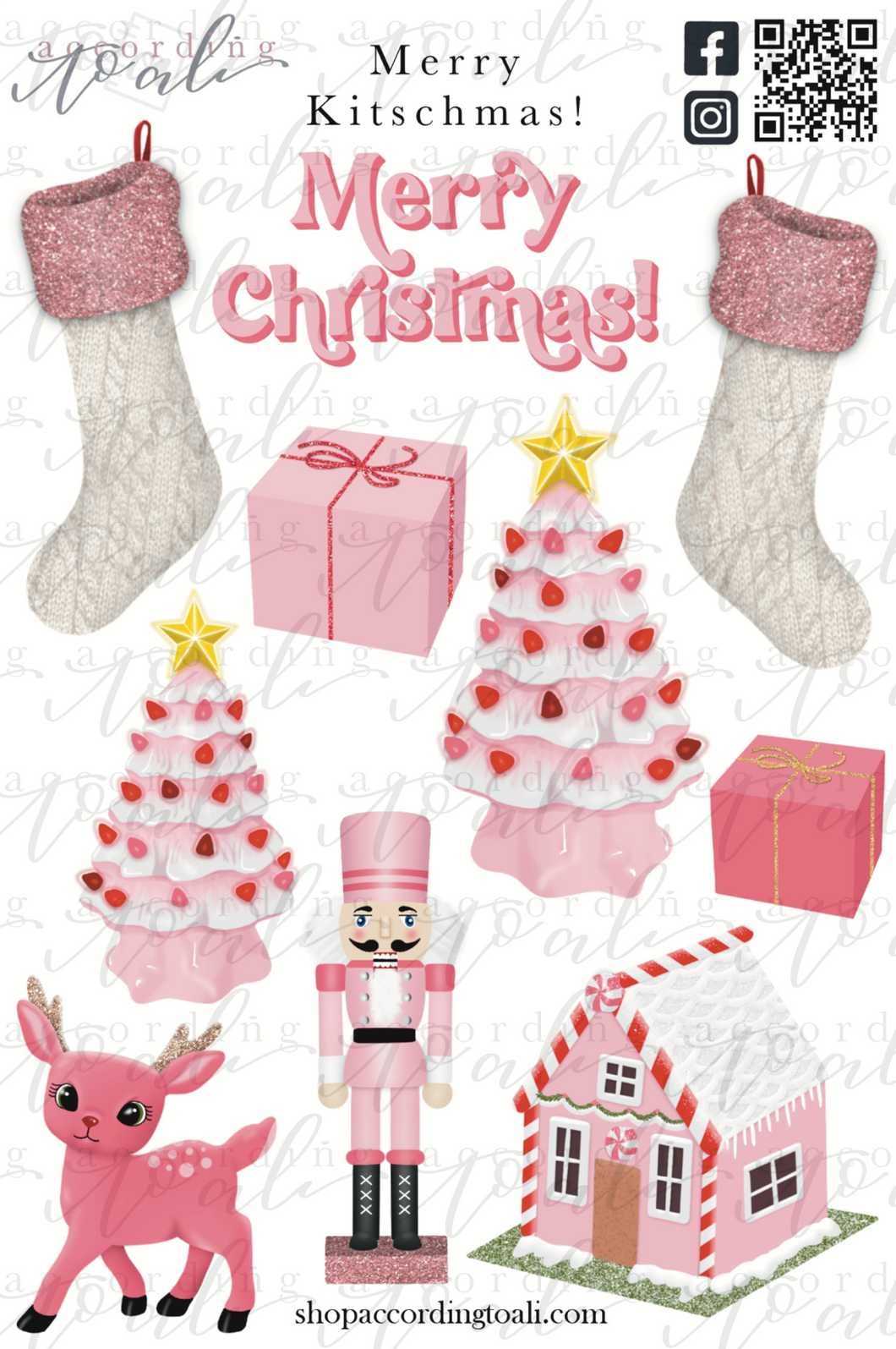 Merry Kitschmas Sticker Sheet