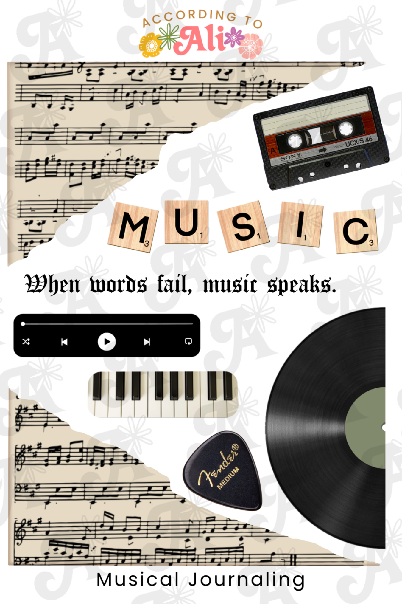 Musical Journaling Sticker Sheet – according to ali