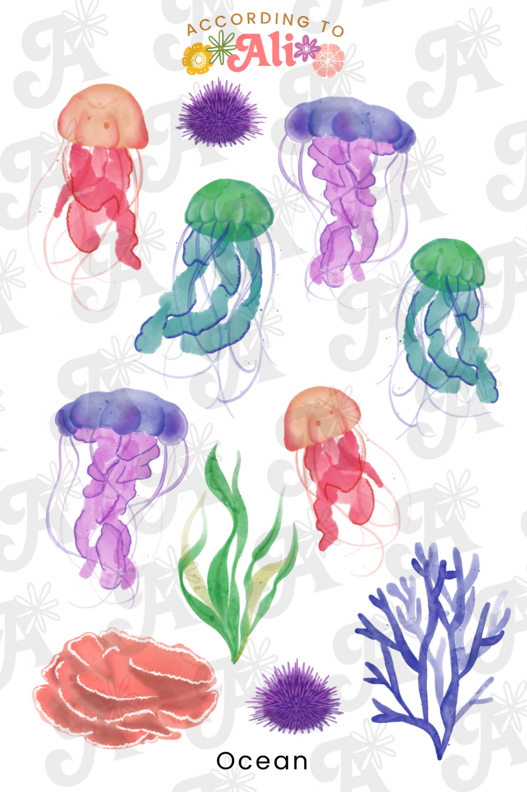 Ocean Sticker Sheet