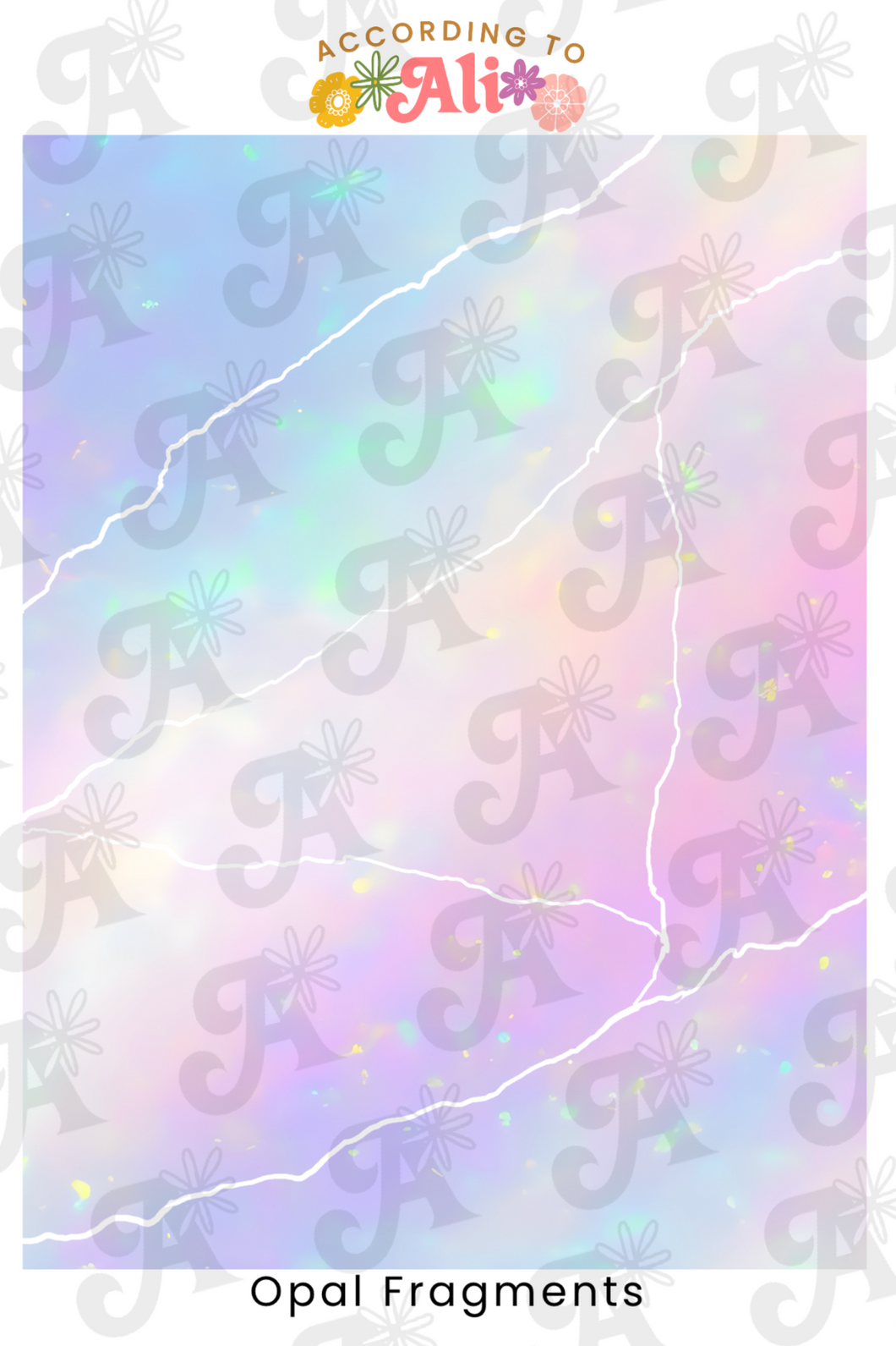 Opal Fragments Sticker Sheet