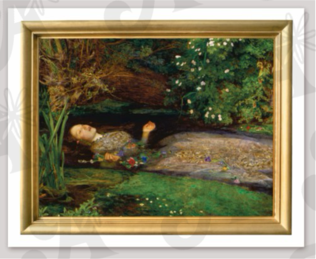 Ophelia Die Cut Vinyl Sticker