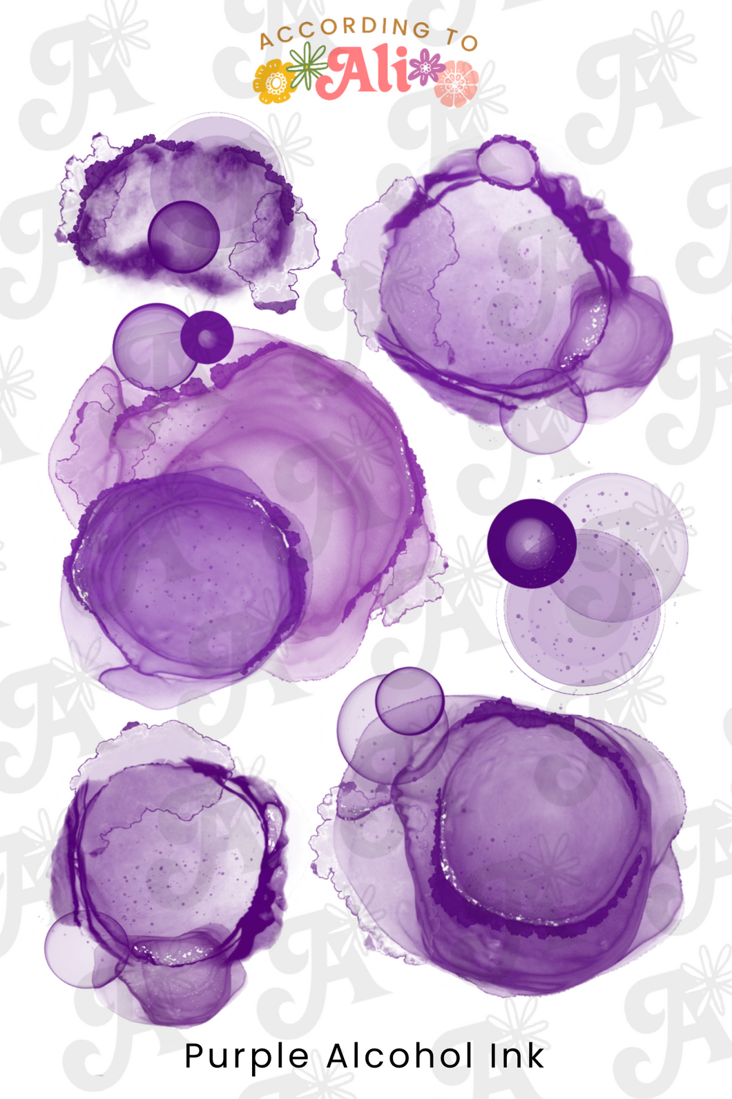 Purple Alcohol Ink