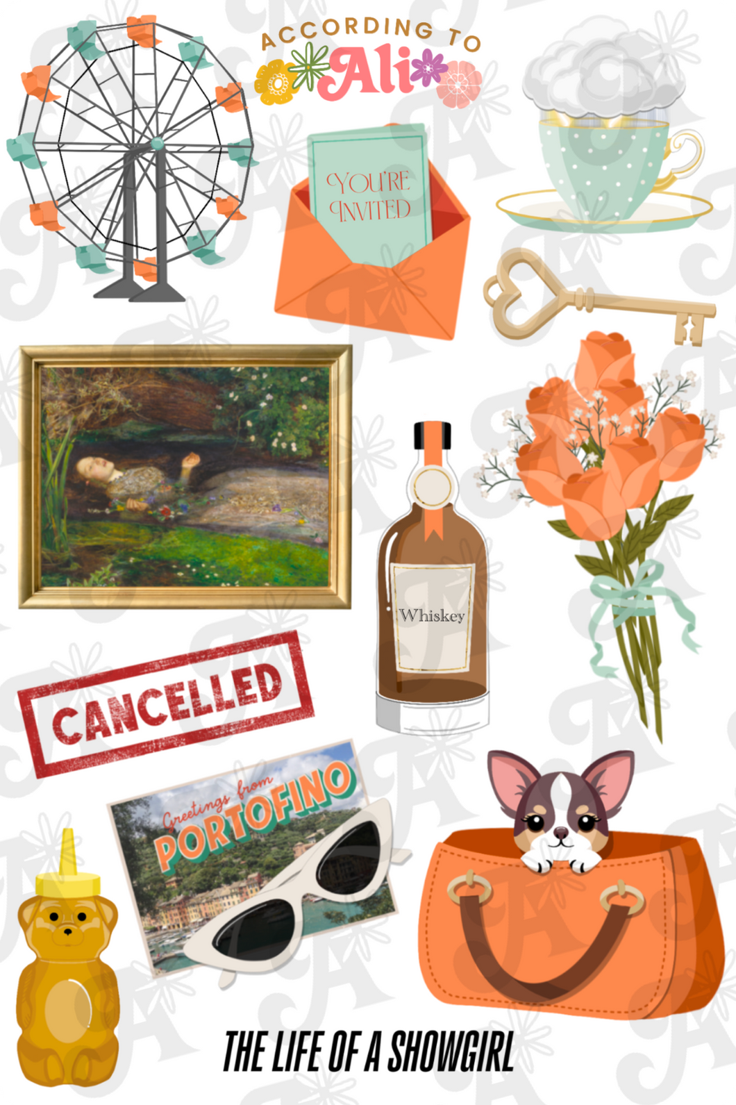 The Life of a Showgirl Sticker Sheet