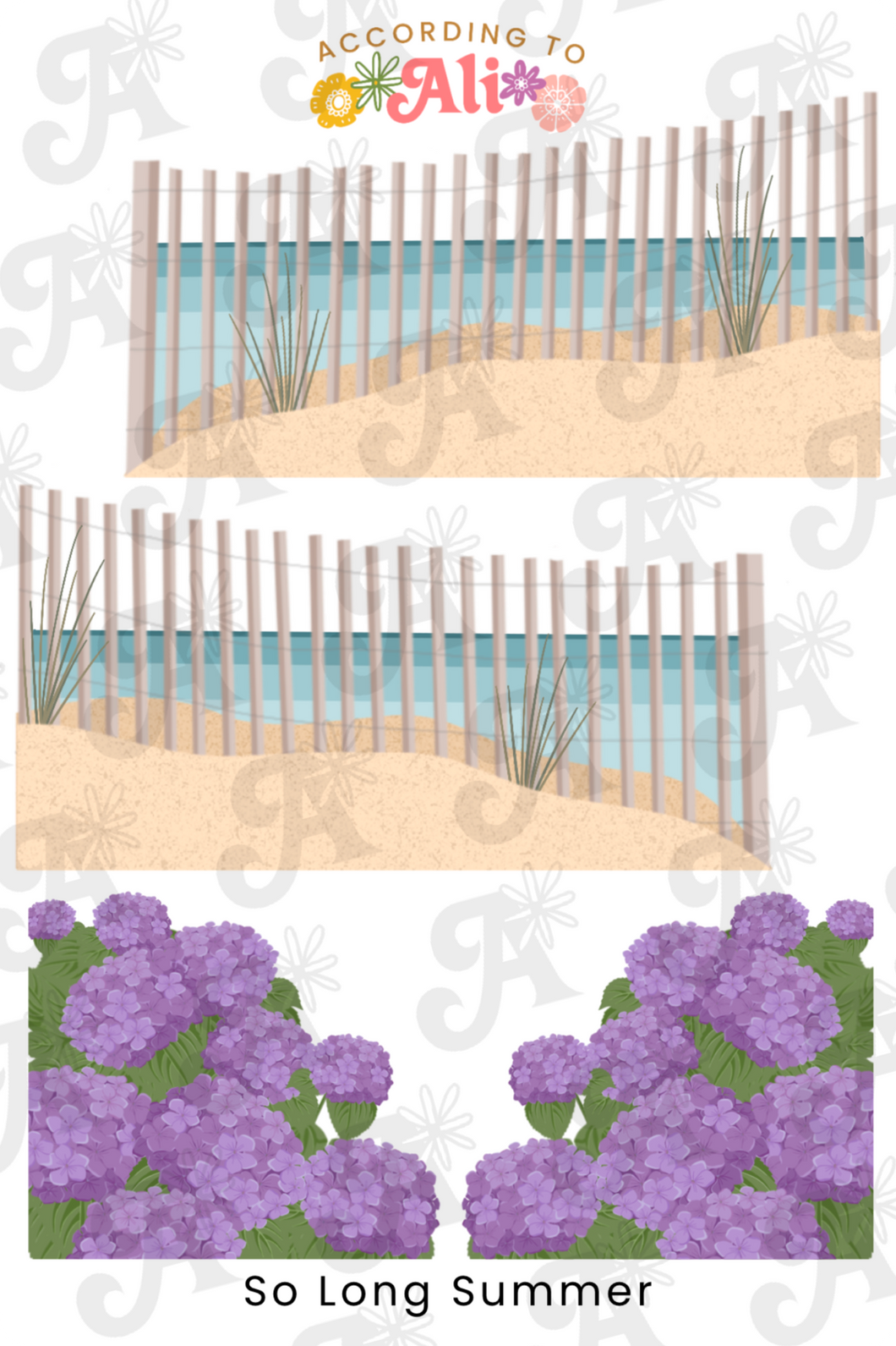 So Long Summer Sticker Sheet Set