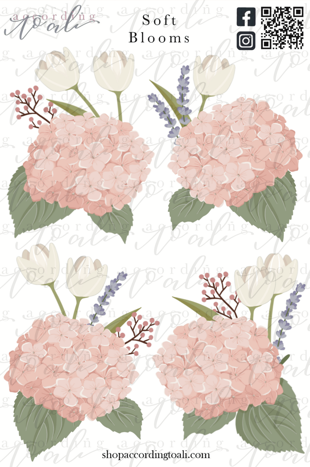 Soft Blooms Sticker Sheet