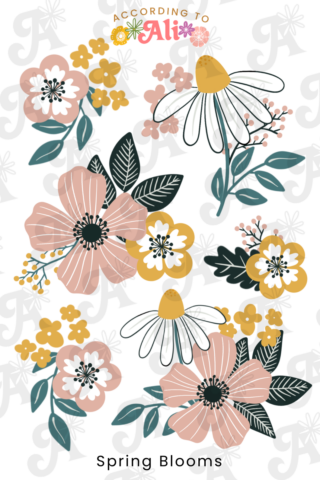 Spring Blooms Sticker Sheet