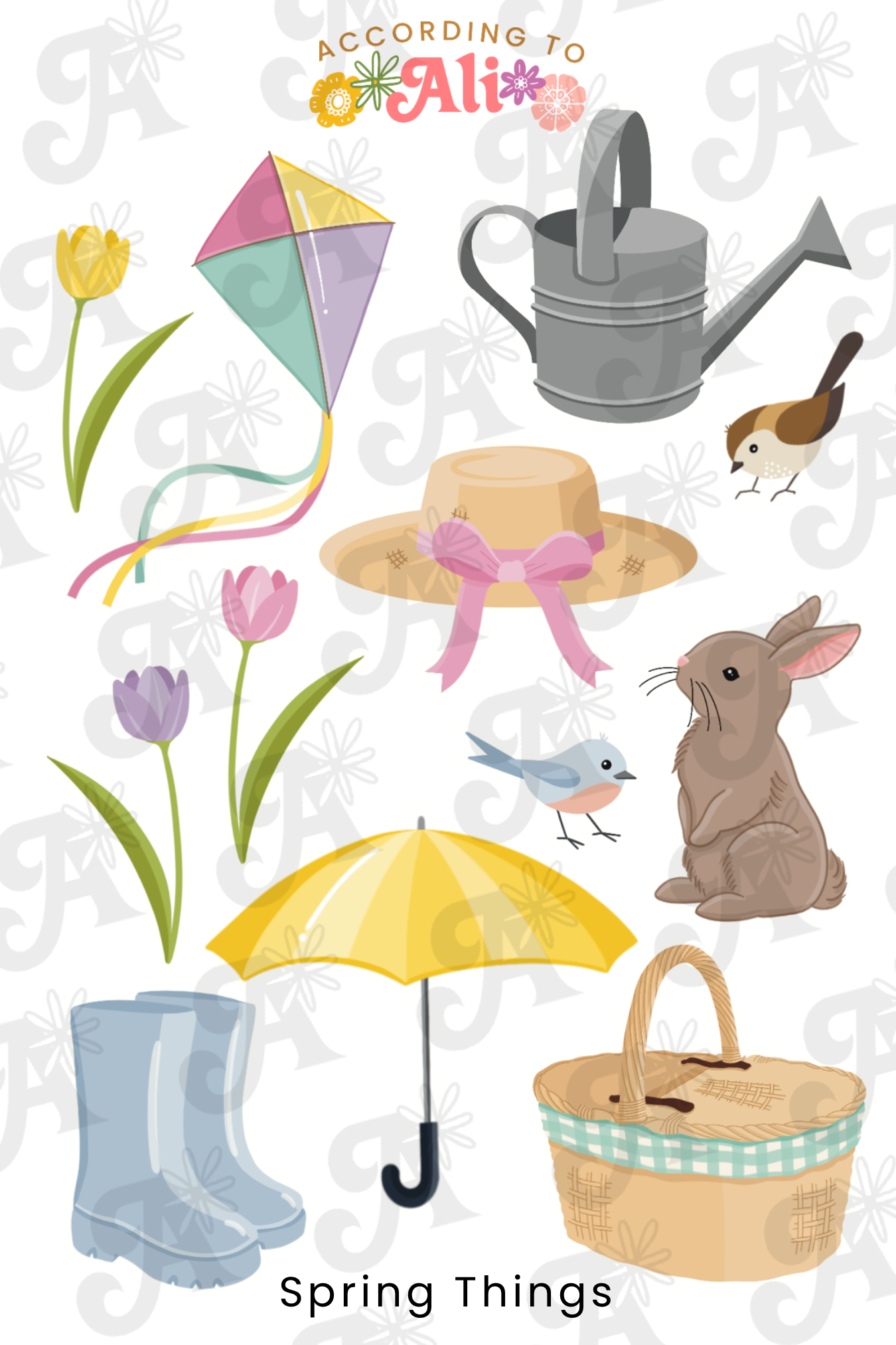 Spring Things Sticker Sheet – according to ali