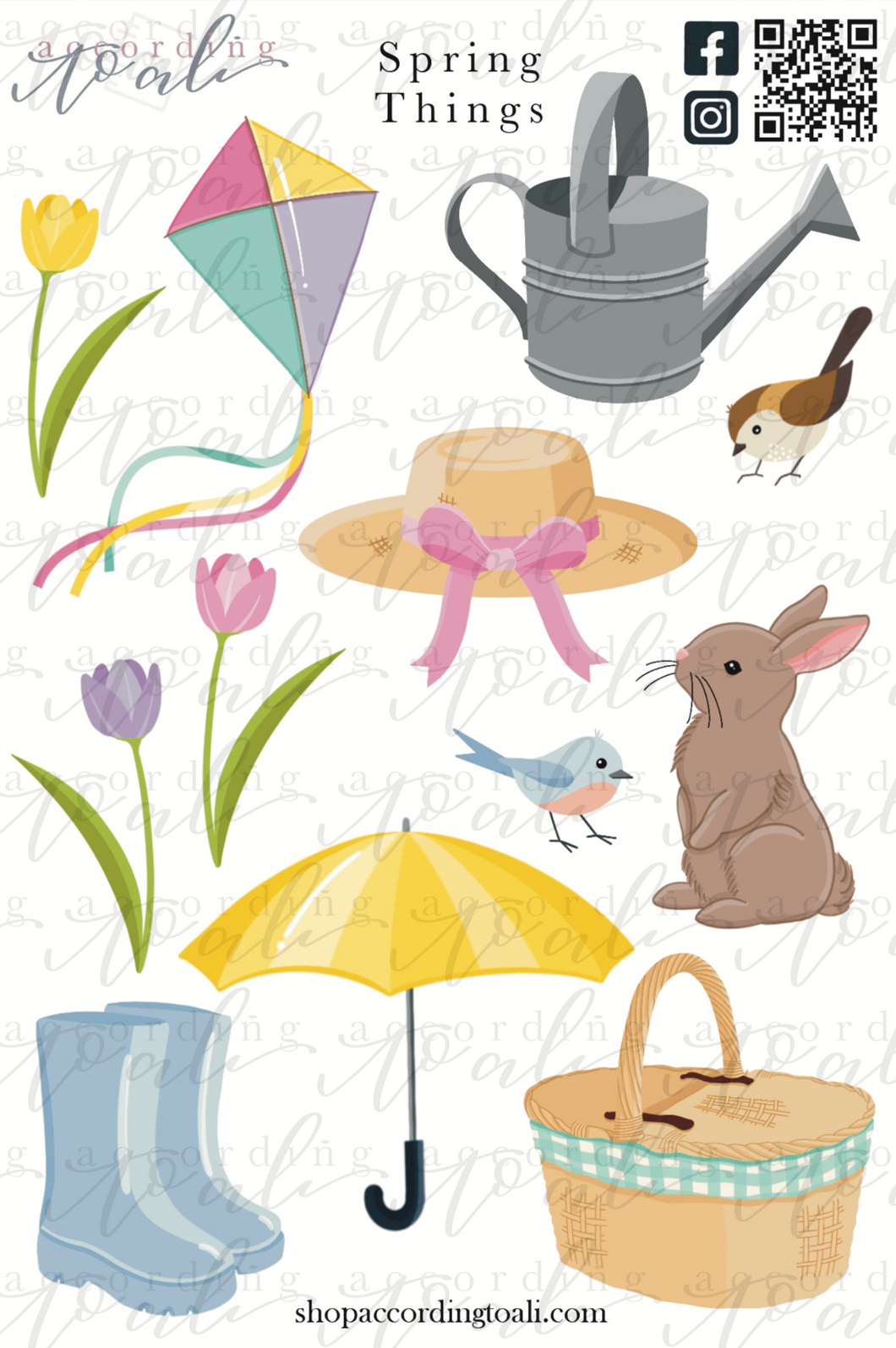 Spring Things Sticker Sheet