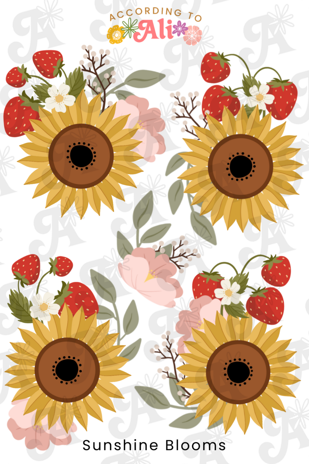 Sunshine Blooms Sticker Sheet