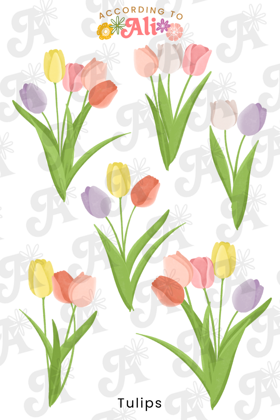 Tulips Sticker Sheet