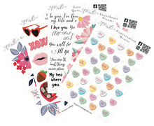 Load image into Gallery viewer, Valentine Sticker Sheet Bundle
