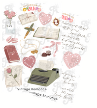 Load image into Gallery viewer, Vintage Romance Sticker Sheet Set
